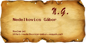 Nedelkovics Gábor névjegykártya