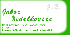 gabor nedelkovics business card