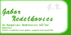 gabor nedelkovics business card